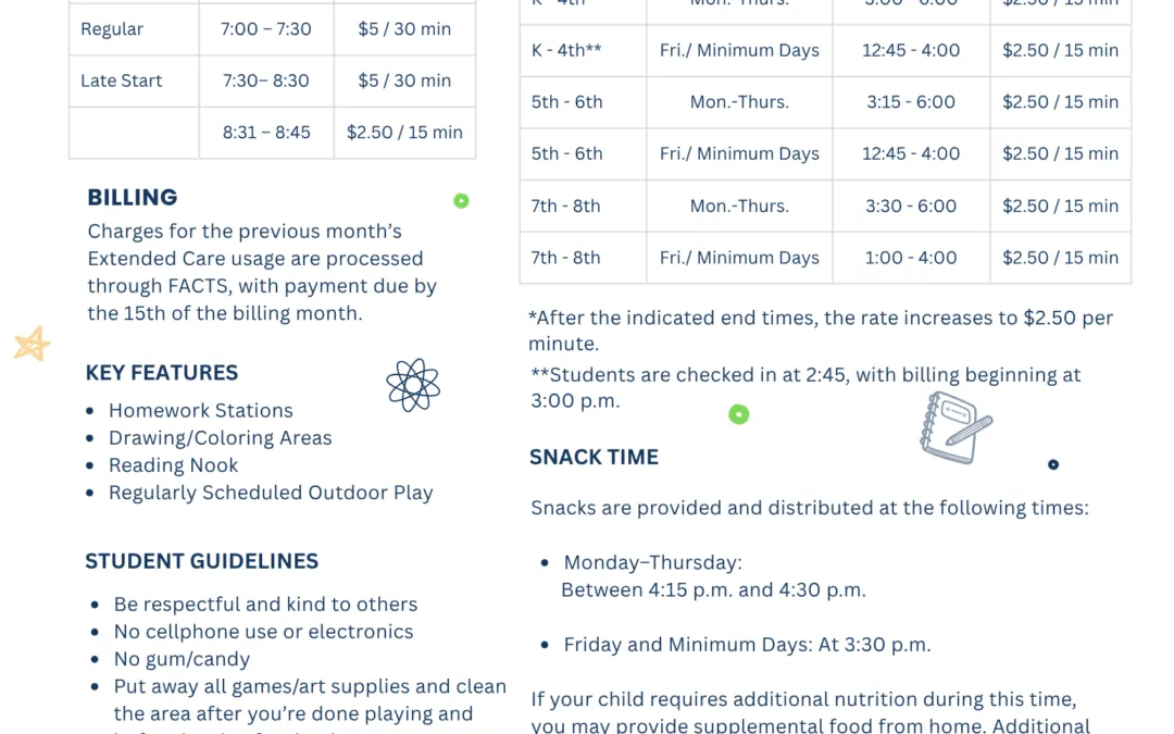 Extended Care Pricing