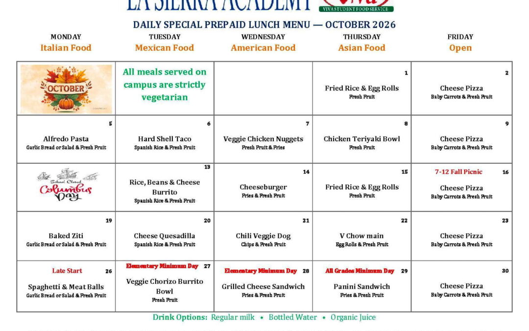Lunch Menu